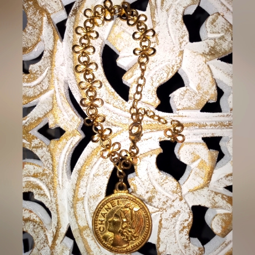 Sale ~ Chanel Mademoiselle Coin Gold Bracelet - 100% Authentic